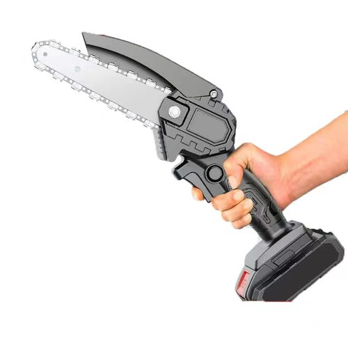 Tronçonneuse Électrique Sans Fil 1500w 6 Pouces, Scie à Chaîne Légère Et Portable Avec 2 Batteries