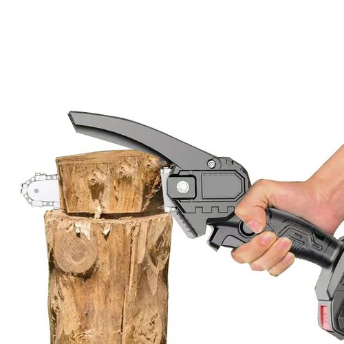 Tronçonneuse Électrique Sans Fil 1500w 6 Pouces, Scie à Chaîne Légère Et Portable Avec 2 Batteries