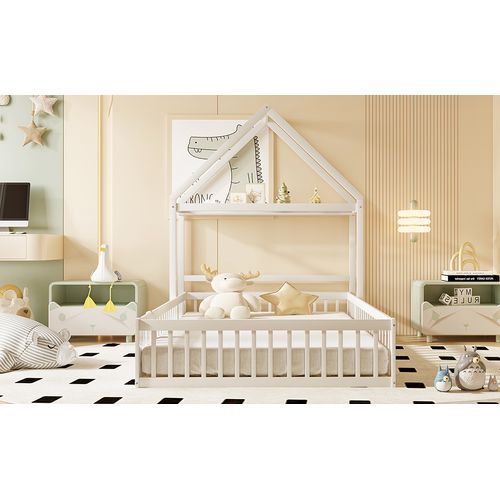 Lit Enfant 140 X 200 Avec Rangement Et Barrière De Sécurité