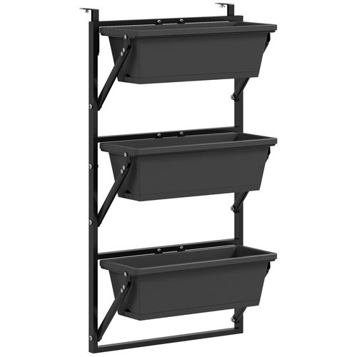 Lot 3 Pots Carrés Plastique 56x42cm (drainage) Pour Tomates/fleurs