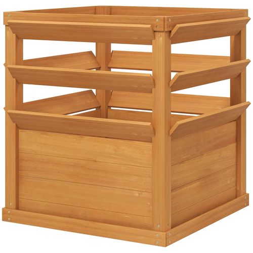 Jardinière Surélevée 65x65x60cm Avec Treillis Ouvert Pour Plantes Grimpantes