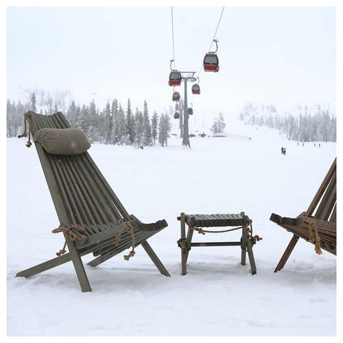 Chilienne En Bois Ecochair Pin Gris