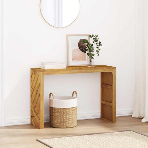 Table Console - Table D'entrée 110x35x75 Cm Bois Massif D'acacia