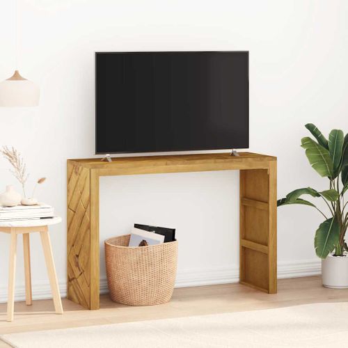 Table Console - Table D'entrée 110x35x75 Cm Bois Massif D'acacia