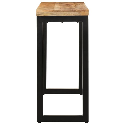Table Console - Table D'entrée 110x35x76 Cm Bois De Manguier Massif Brut