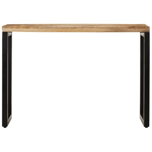 Table Console - Table D'entrée 110x35x76 Cm Bois De Manguier Massif Brut
