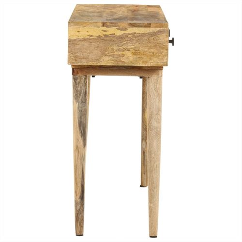 Table Console - Table D'entrée 115x35x76 Cm Bois De Manguier Massif