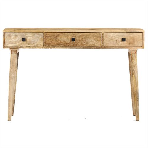 Table Console - Table D'entrée 115x35x76 Cm Bois De Manguier Massif