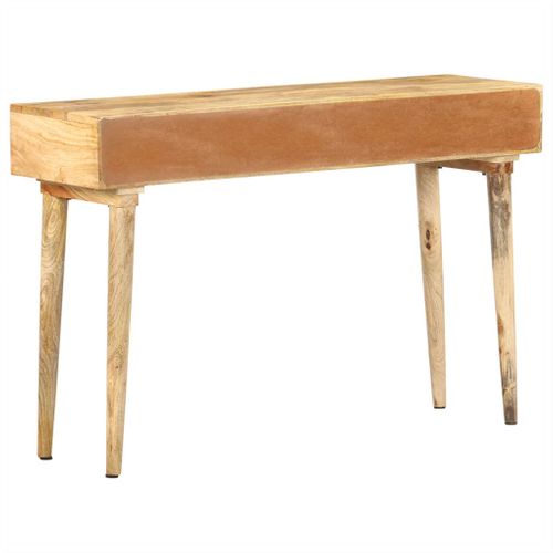 Table Console - Table D'entrée 115x35x76 Cm Bois De Manguier Massif