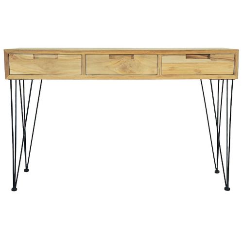 Table Console - Table D'entrée 120x35x76 Cm Teck Massif