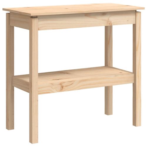 Table Console - Table D'entrée 80x40x75 Cm Bois Massif De Pin