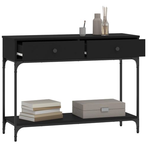 Table Console - Table D'entrée Noir 100x34,5x75 Cm Bois D'ingénierie