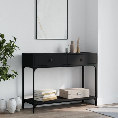 Table Console - Table D'entrée Noir 100x34,5x75 Cm Bois D'ingénierie