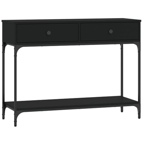 Table Console - Table D'entrée Noir 100x34,5x75 Cm Bois D'ingénierie