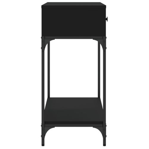 Table Console - Table D'entrée Noir 100x34,5x75 Cm Bois D'ingénierie