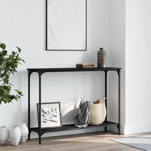 Table Console - Table D'entrée Noir 101x30,5x75 Cm Bois D'ingénierie