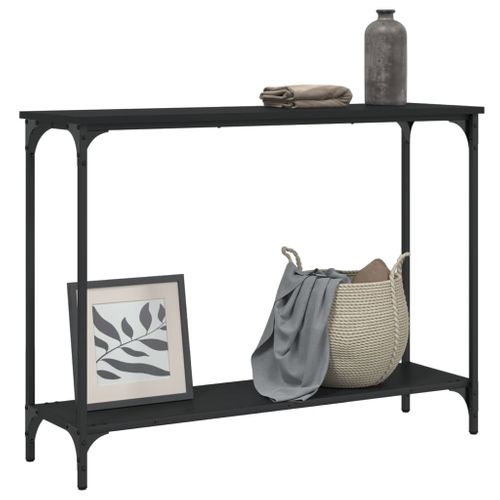 Table Console - Table D'entrée Noir 101x30,5x75 Cm Bois D'ingénierie