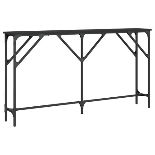 Table Console - Table D'entrée Noir 140x23x75 Cm Bois D'ingénierie