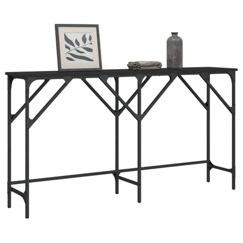 Table Console - Table D'entrée Noir 140x29x75 Cm Bois D'ingénierie