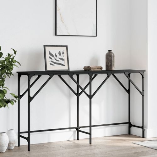 Table Console - Table D'entrée Noir 140x29x75 Cm Bois D'ingénierie