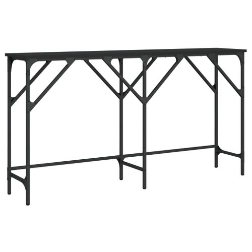 Table Console - Table D'entrée Noir 140x29x75 Cm Bois D'ingénierie