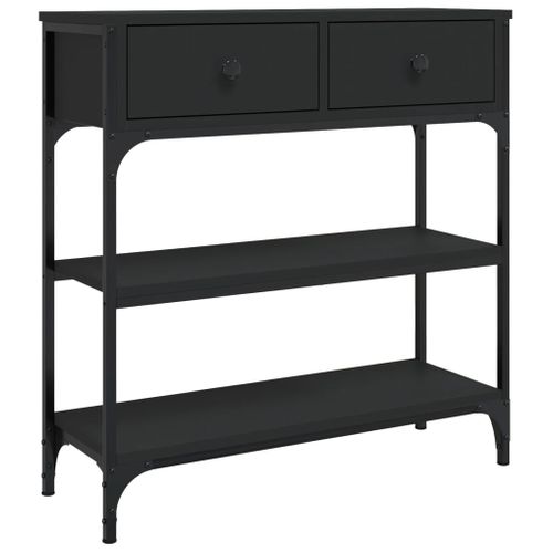 Table Console - Table D'entrée Noir 72,5x25x75 Cm Bois D'ingénierie