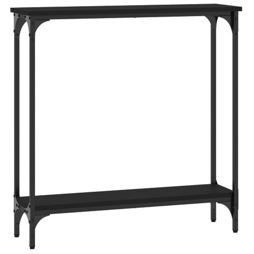 Table Console - Table D'entrée Noir 75x22,5x75 Cm Bois D'ingénierie