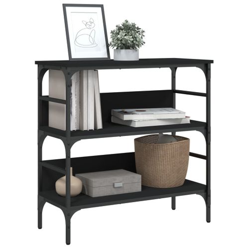 Table Console - Table D'entrée Noir 75x32x75 Cm Bois D'ingénierie
