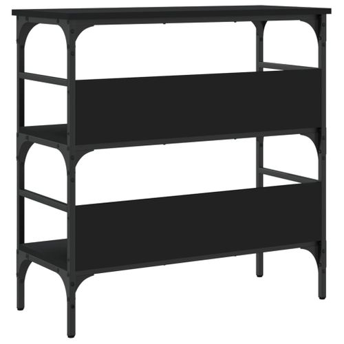 Table Console - Table D'entrée Noir 75x32x75 Cm Bois D'ingénierie