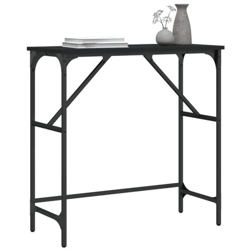 Table Console - Table D'entrée Noir 75x32x75 Cm Bois D'ingénierie