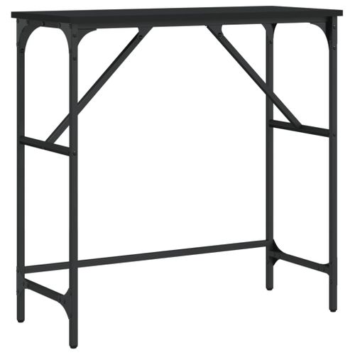 Table Console - Table D'entrée Noir 75x32x75 Cm Bois D'ingénierie