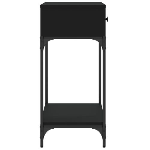 Table Console - Table D'entrée Noir 75x34,5x75 Cm Bois D'ingénierie