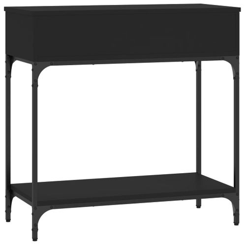 Table Console - Table D'entrée Noir 75x34,5x75 Cm Bois D'ingénierie