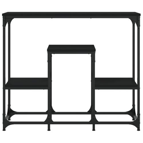 Table Console - Table D'entrée Noir 89,5x28x76 Cm Bois D'ingénierie