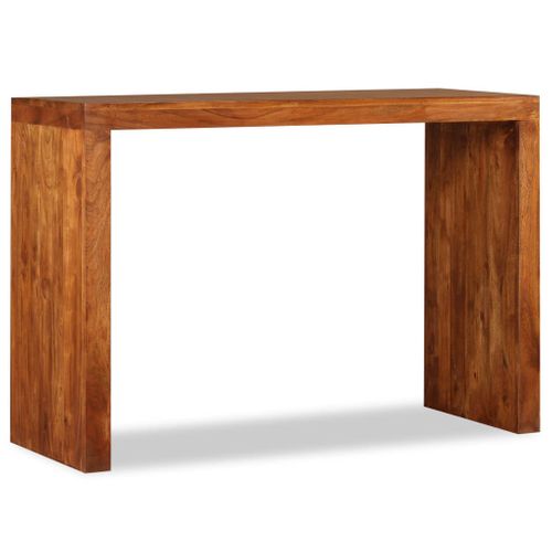 Table Console - Table D'entrée Bois Massif Avec Finition Miel 110x40x76 Cm