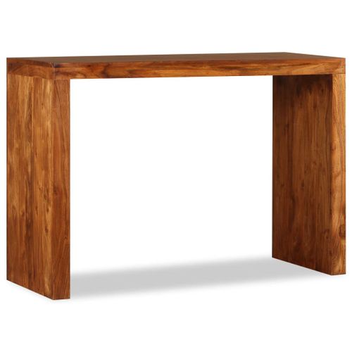 Table Console - Table D'entrée Bois Massif Avec Finition Miel 110x40x76 Cm