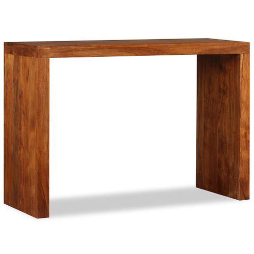 Table Console - Table D'entrée Bois Massif Avec Finition Miel 110x40x76 Cm