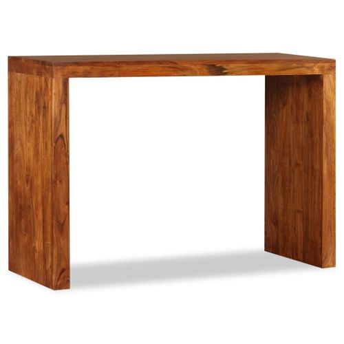 Table Console - Table D'entrée Bois Massif Avec Finition Miel 110x40x76 Cm