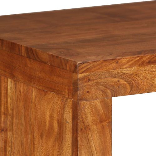 Table Console - Table D'entrée Bois Massif Avec Finition Miel 110x40x76 Cm