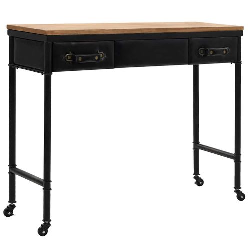 Table Console - Table D'entrée Mdf Et Bois De Sapin 100 X 33,5 X 80 Cm