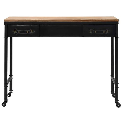Table Console - Table D'entrée Mdf Et Bois De Sapin 100 X 33,5 X 80 Cm