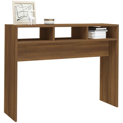 Table Console - Table D'entrée Chêne Marron 105x30x80 Cm Bois D'ingénierie