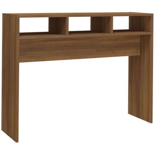 Table Console - Table D'entrée Chêne Marron 105x30x80 Cm Bois D'ingénierie