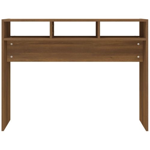 Table Console - Table D'entrée Chêne Marron 105x30x80 Cm Bois D'ingénierie