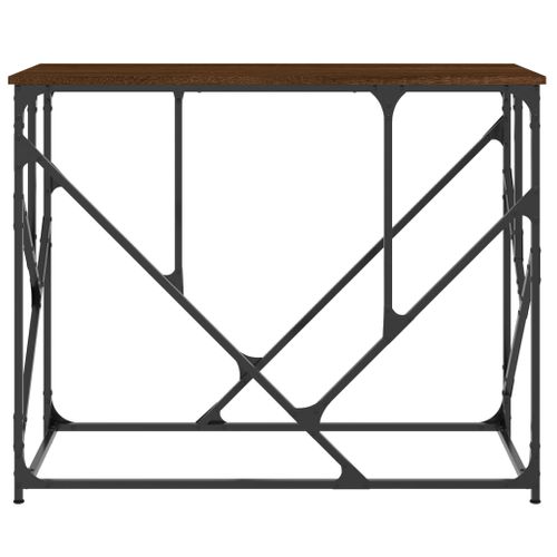 Table Console - Table D'entrée Chêne Marron 100x40x80 Cm Bois D'ingénierie