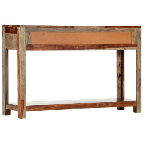 Table Console - Table D'entrée Avec 3 Tiroirs 120x30x75 Cm Bois Massif
