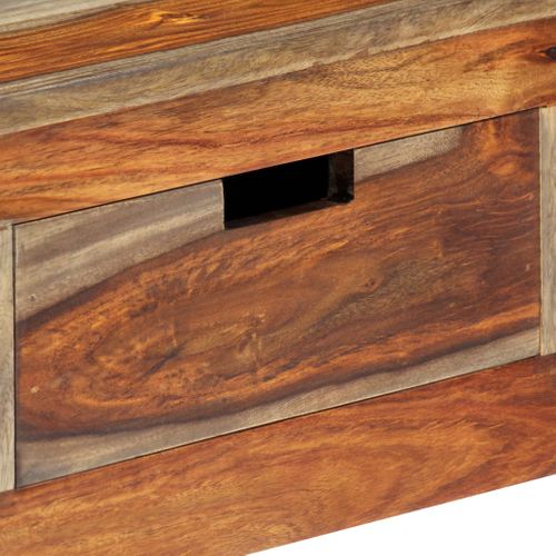 Table Console - Table D'entrée Avec 3 Tiroirs 120x30x75 Cm Bois Massif