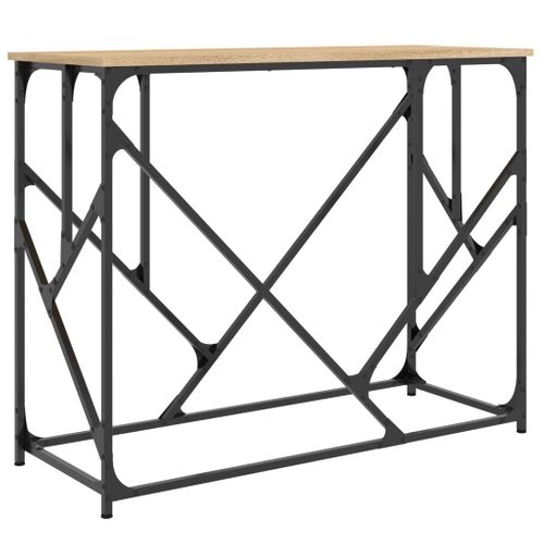 Table Console - Table D'entrée Chêne Sonoma 100x40x80 Cm Bois D'ingénierie