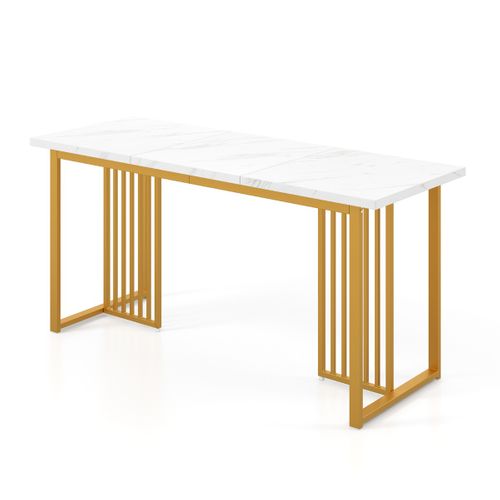 Table à Manger Moderne Pour 6-8 Personnes Table De Cuisine Rectangulaire 160 Cm