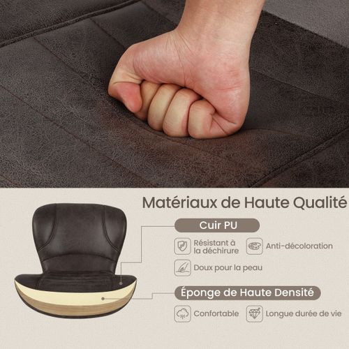 Lot De 2 Tabourets De Bar Chaises Haute De Bar Pivotants Industrielle Avec Repose-pieds